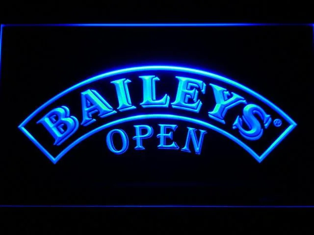 Baileys Open LED Neon Sign