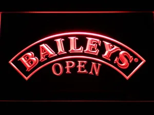 Baileys Open LED Neon Sign