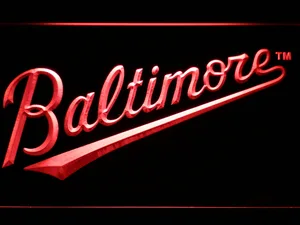 Baltimore Orioles 3 LED Neon Sign