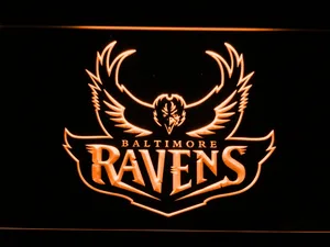 Baltimore Ravens 1996-1998 Logo LED Neon Sign - Legacy Edition