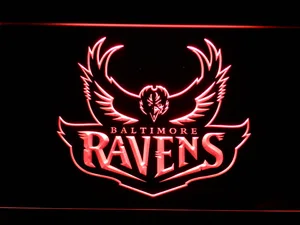 Baltimore Ravens 1996-1998 Logo LED Neon Sign - Legacy Edition