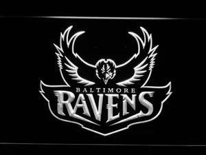 Baltimore Ravens 1996-1998 Logo LED Neon Sign - Legacy Edition