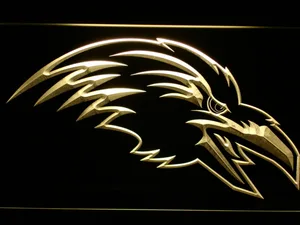 Baltimore Ravens 1996-1998 Raven Head LED Neon Sign - Legacy Edition