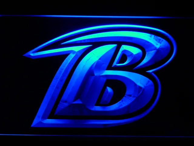 Baltimore Ravens B Logo LED Neon Sign