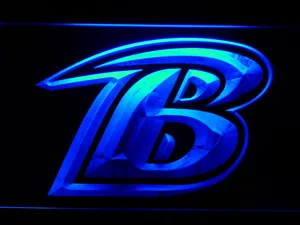Baltimore Ravens B Logo LED Neon Sign