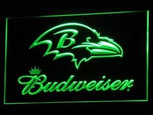 Baltimore Ravens Budweiser LED Neon Sign