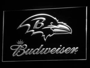 Baltimore Ravens Budweiser LED Neon Sign