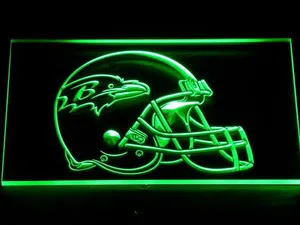 Baltimore Ravens Helmet LED Neon Sign