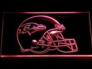 Baltimore Ravens Helmet LED Neon Sign