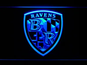 Baltimore Ravens Shield Logo LED Neon Sign