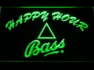 Bass Happy Hour LED Neon Sign