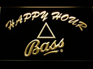 Bass Happy Hour LED Neon Sign