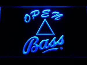 Bass Open LED Neon Sign