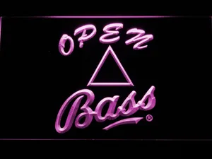 Bass Open LED Neon Sign