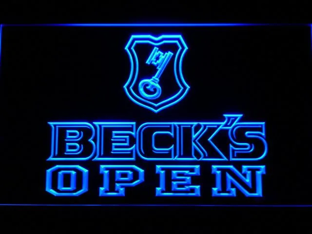 Beck's Open LED Neon Sign