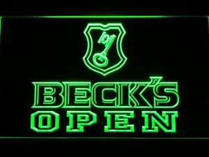 Beck's Open LED Neon Sign
