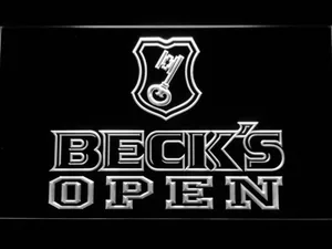 Beck's Open LED Neon Sign