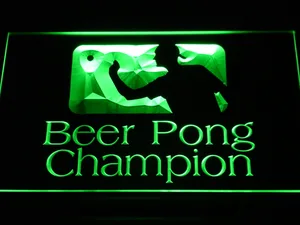 Beer Pong Champion LED Neon Sign