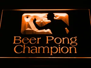Beer Pong Champion LED Neon Sign