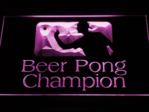 Beer Pong Champion LED Neon Sign