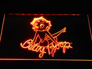 Betty Boop Back LED Neon Sign