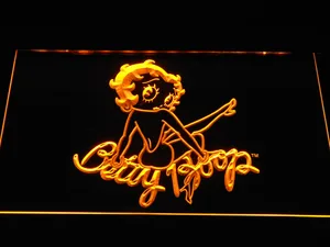 Betty Boop Back LED Neon Sign
