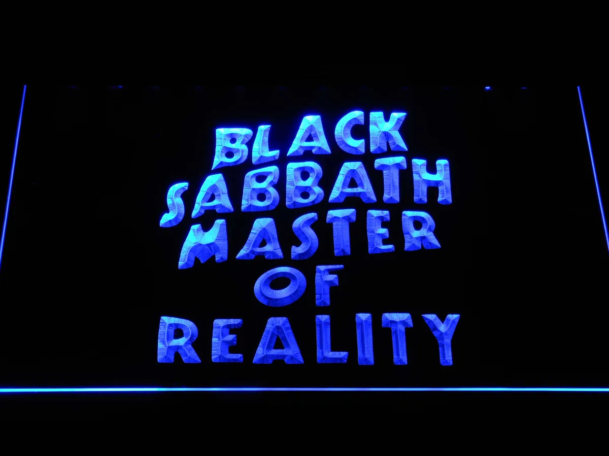 Black Sabbath Master of Reality LED Neon Sign