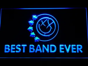 Blink 182 Smiley Best Band Ever LED Neon Sign