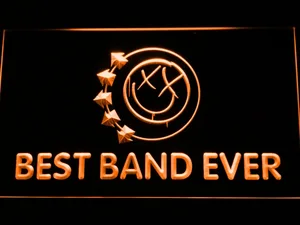 Blink 182 Smiley Best Band Ever LED Neon Sign