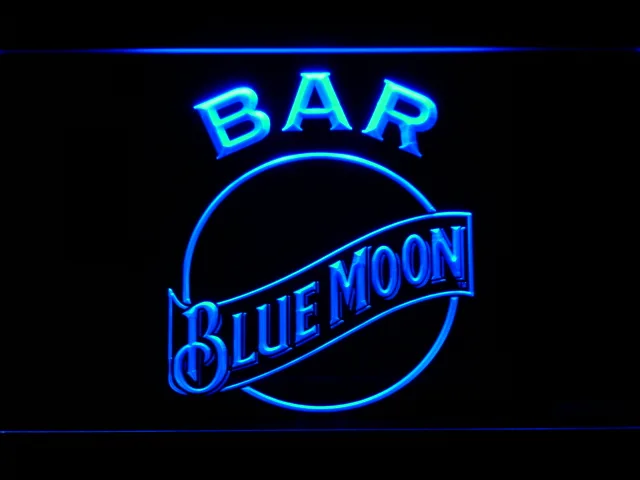 Blue Moon Bar LED Neon Sign