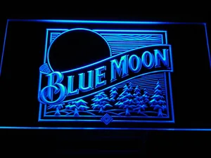 Blue Moon Old Logo LED Neon Sign
