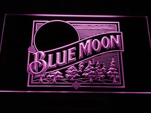 Blue Moon Old Logo LED Neon Sign