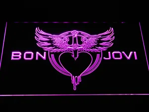 Bon Jovi Heart and Dagger Logo LED Neon Sign