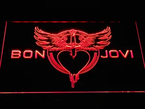 Bon Jovi Heart and Dagger Logo LED Neon Sign