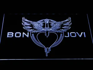 Bon Jovi Heart and Dagger Logo LED Neon Sign