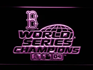 Boston Red Sox 2004 Champion Logo LED Neon Sign - Legacy Edition
