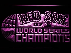 Boston Red Sox 2007 Champion Logo LED Neon Sign - Legacy Edition