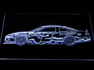 Brad Keselowski Race Car LED Neon Sign