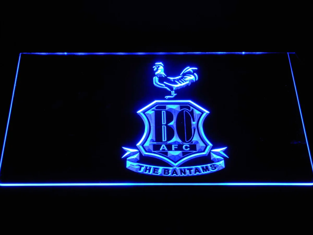 Bradford City AFC Crest 2 LED Neon Sign