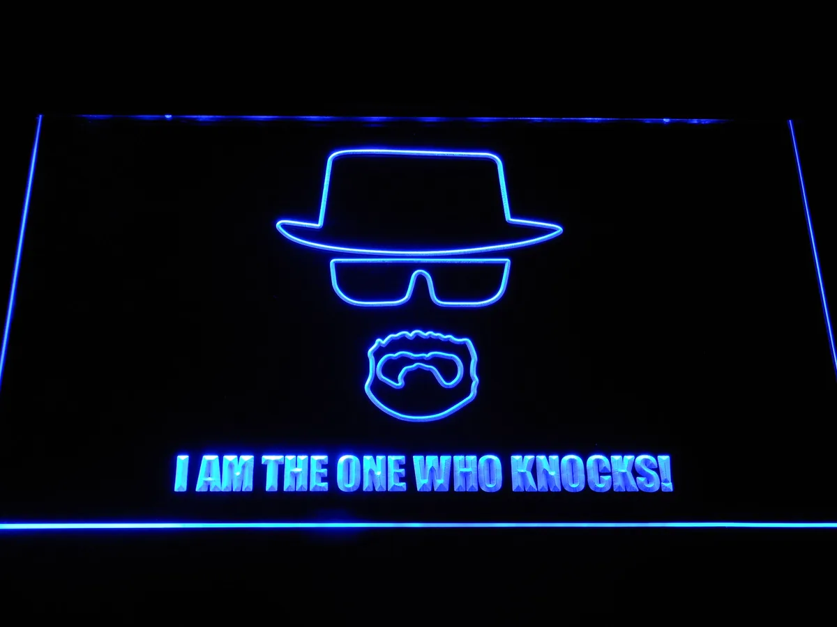 Breaking Bad Bryan Cranston Knocks LED Neon Sign