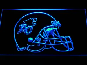 British Columbia Lions Helmet LED Neon Sign - Legacy Edition