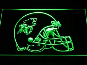 British Columbia Lions Helmet LED Neon Sign - Legacy Edition