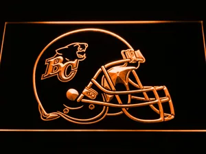 British Columbia Lions Helmet LED Neon Sign - Legacy Edition