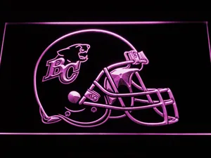 British Columbia Lions Helmet LED Neon Sign - Legacy Edition