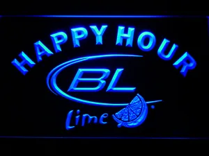 Bud Light Lime Happy Hour LED Neon Sign