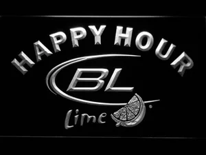 Bud Light Lime Happy Hour LED Neon Sign