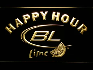 Bud Light Lime Happy Hour LED Neon Sign