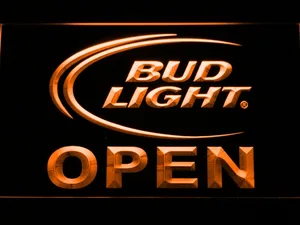 Bud Light Open LED Neon Sign
