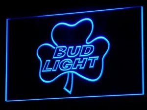 Bud Light Shamrock LED Neon Sign
