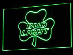 Bud Light Shamrock LED Neon Sign